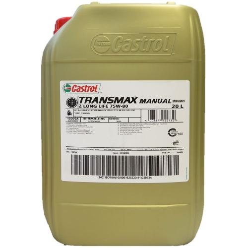 20 Liter Castrol Transmax Manual Z Long Life 75W-80